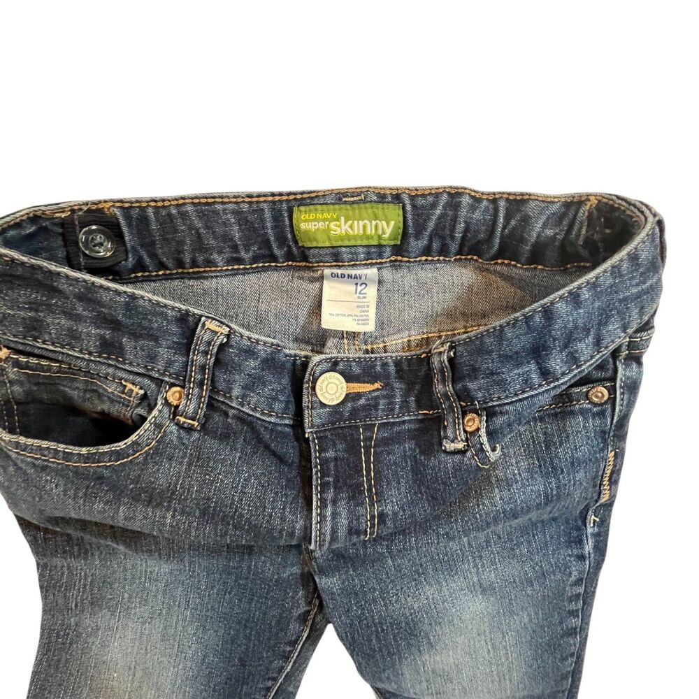 Old Navy Jeans Girls 12 Super Skinny (W24 L26) - Picture 3 of 5